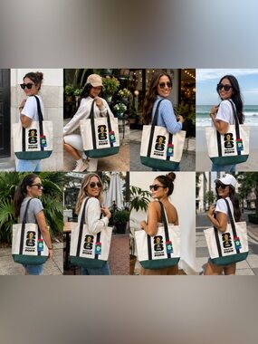 FIFA World Cup 2026 Logo Gold Trophy Soccer Tote canvas Bag Shopping Grocers